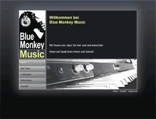 Tablet Screenshot of blue-monkey-music.de